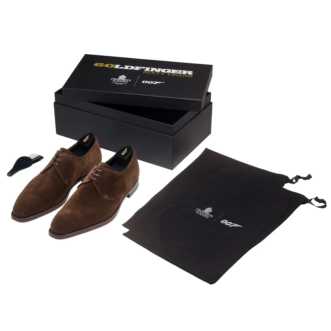 Highbury 2 Dark Brown Calf Suede Classic Lace Up