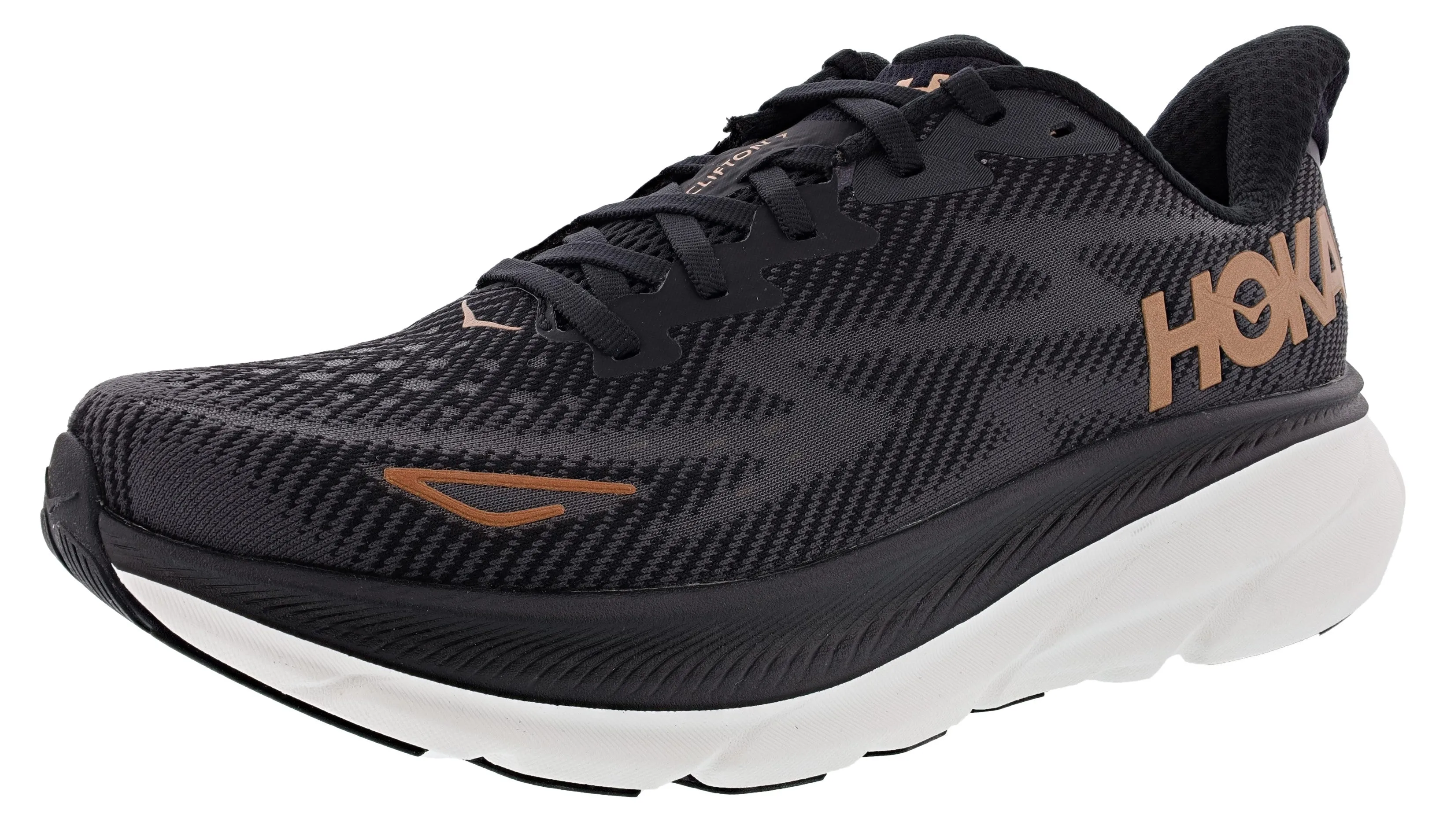 shock-absorbing material shoe quality enhancement Hoka Clifton 9 Women's Cushioned Running Shoes