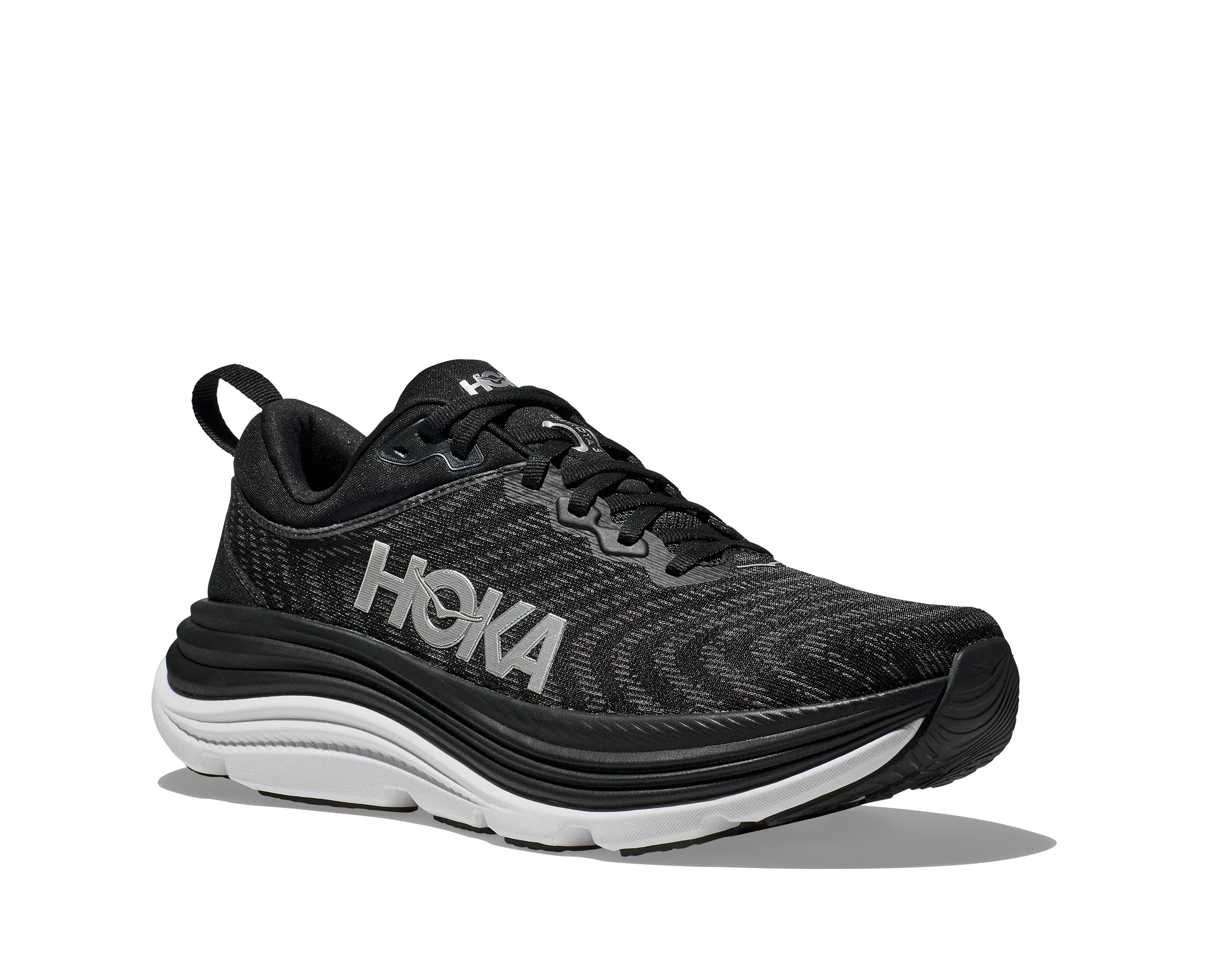 HOKA GAVIOTA V5 MENS MEDIUM running on a gravel track shoes