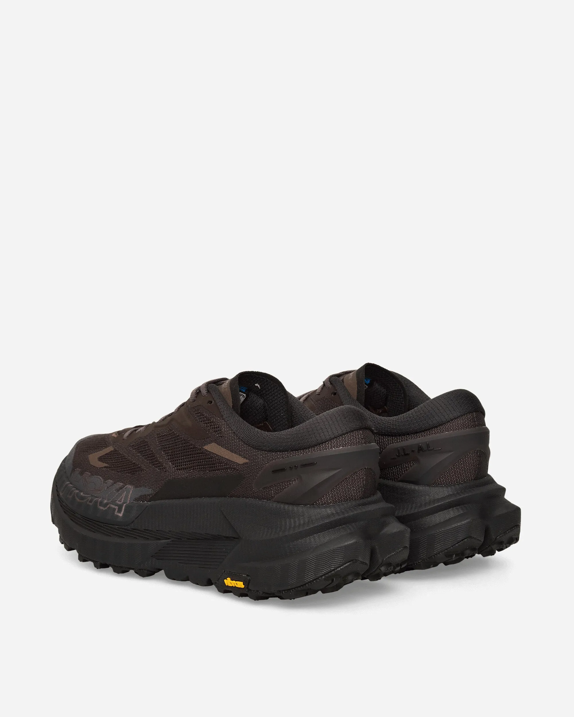Hoka Mafate X Sneakers Jet Black / Espresso Slide Step Picnic Mood
