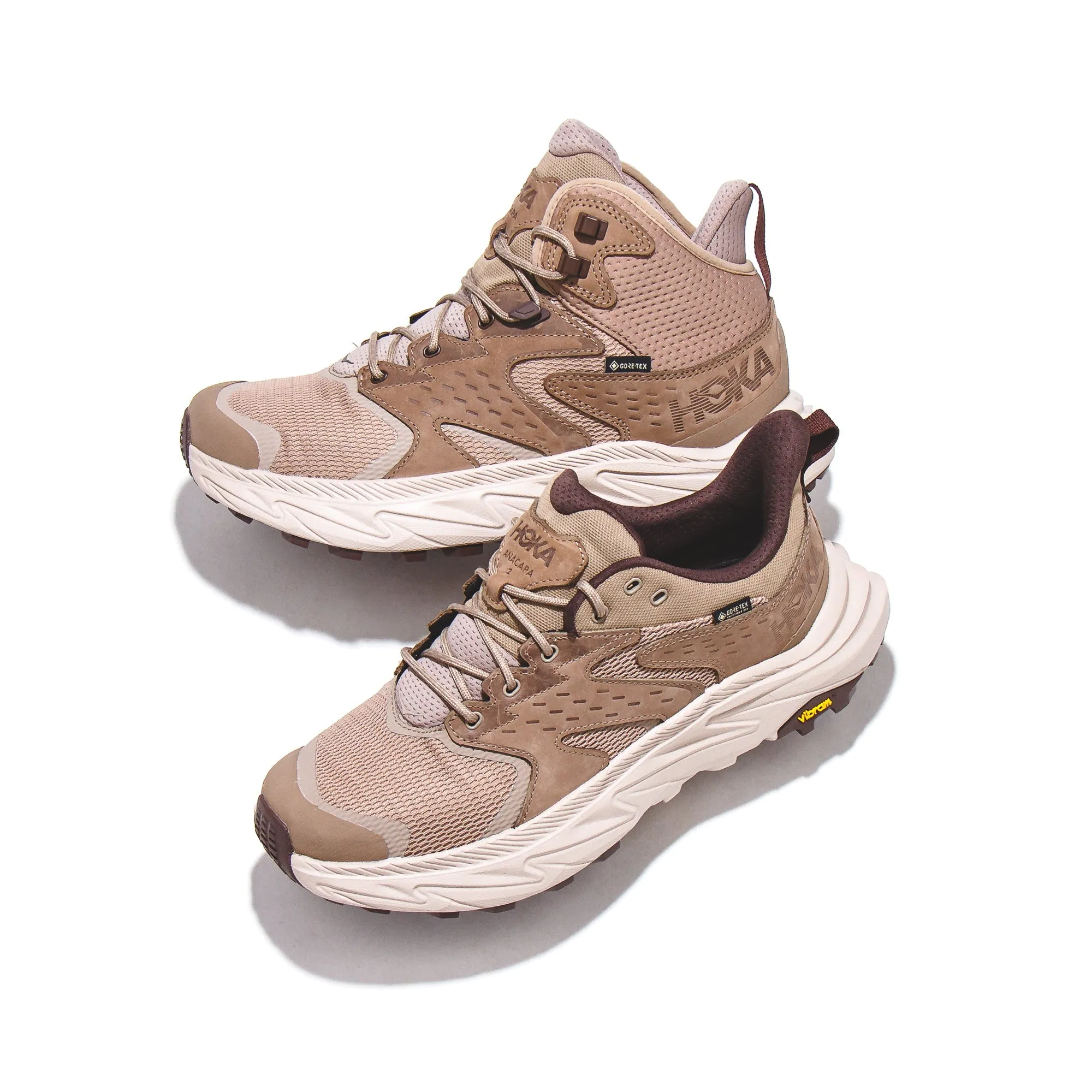 Hoka One One Men Anacapa 2 Mid GTX Gore-Tex Dune Oxford Tan 1141633-DOTN Comfortable Lace