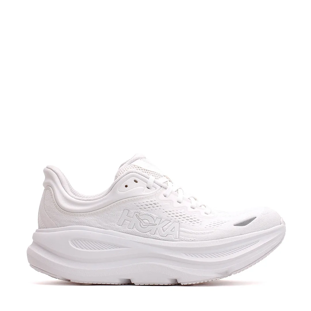 Walk Ready Comfort Walking Day Hoka One One Men Bondi 9 White 1162011-WWH