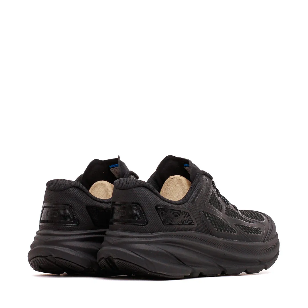 Hoka One One Men Clifton 9 Carbon Black 1155370-BBNB Refined Slim Fit City Mood