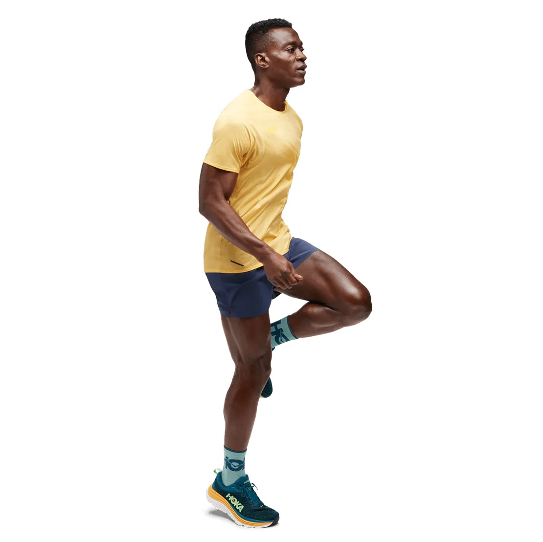 Hoka One One Men Glide Short Sleeve Sherbet 1123725-SBT Sturdy Look Quick Pair