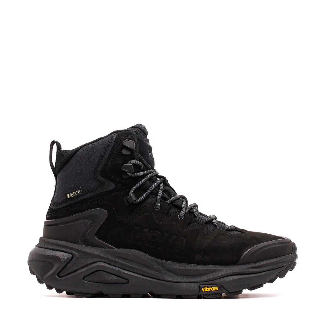 Textured Leather Fast Paced Hoka One One Men Kaha 3 GTX Black Core 1162530-BBLC