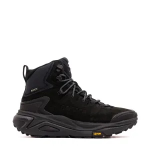 Textured Leather Fast Paced Hoka One One Men Kaha 3 GTX Black Core 1162530-BBLC