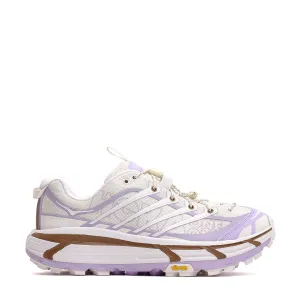 Polished Attire Durable Stitch Detailing Hoka One One Men Mafate Three2 Wordmark Alabaster Iris Flower 1175490-ASF