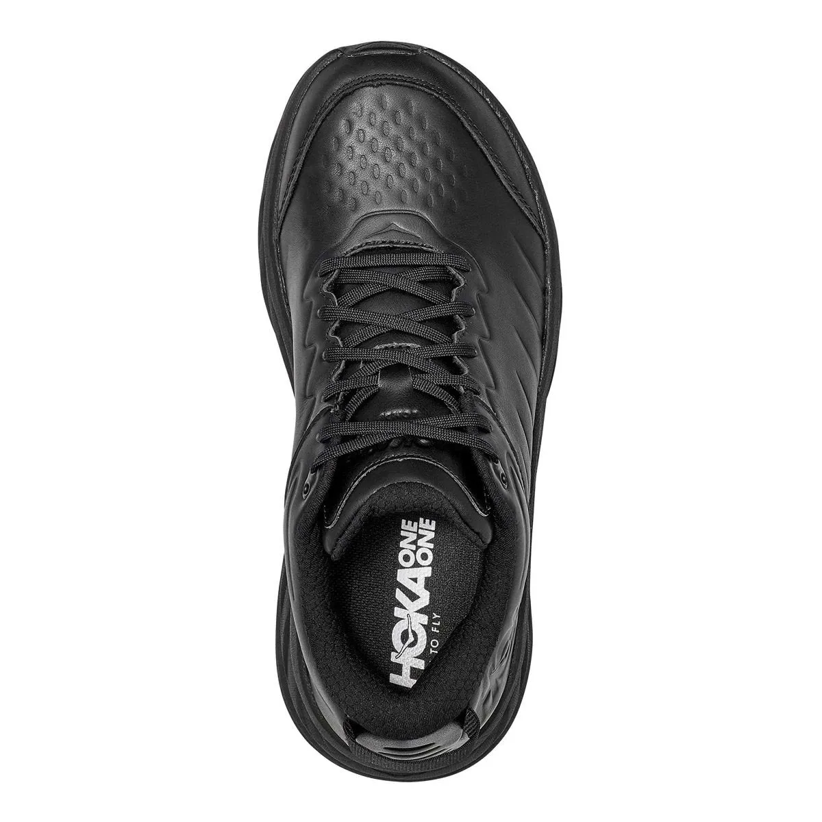 Hoka One One Men's Bondi SR Black Leather Ready Wear