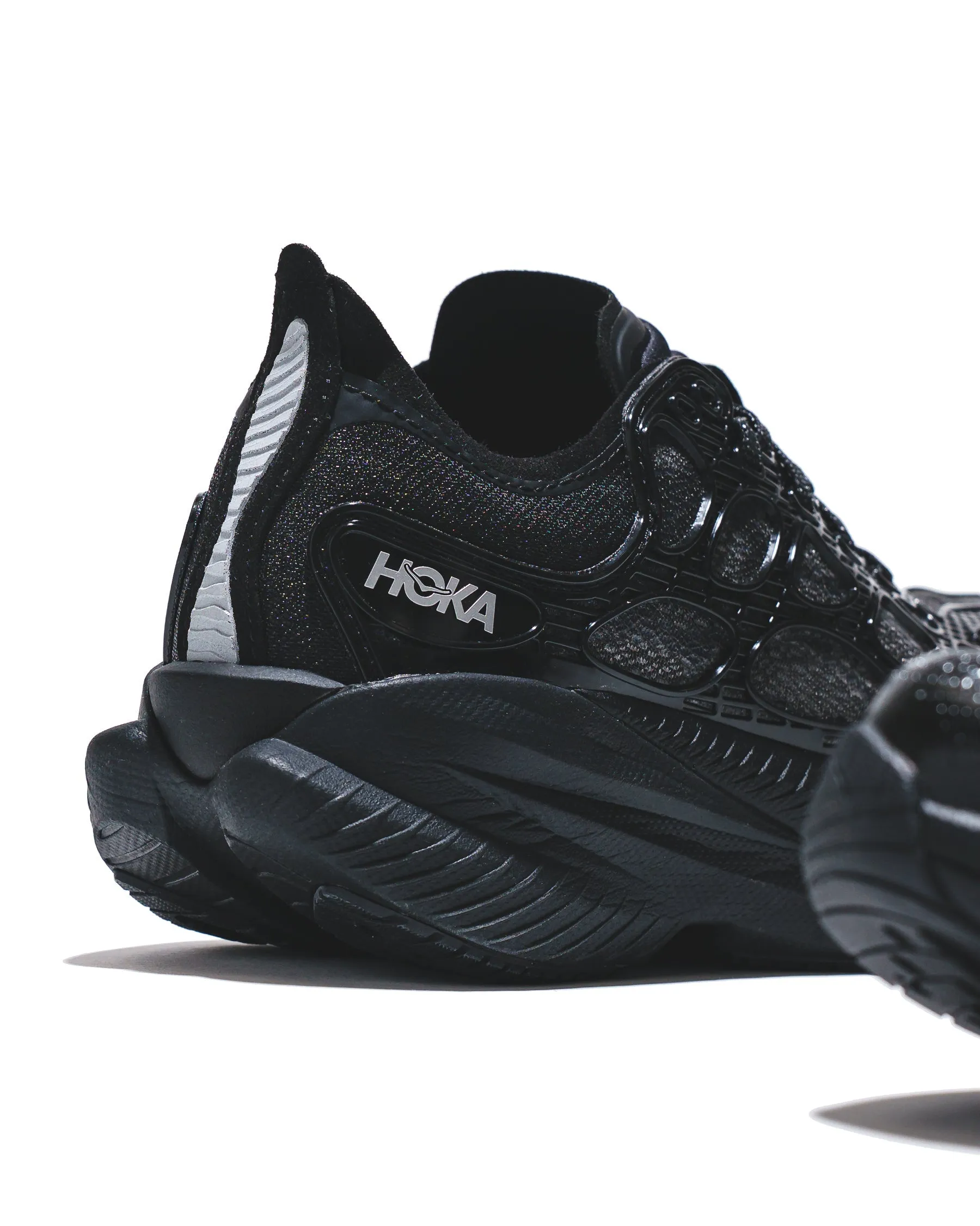 Easy To Clean Balanced Urban Comfort Hoka One One Unisex Mach X Caged Black Midnight Blue 1168932-BMD