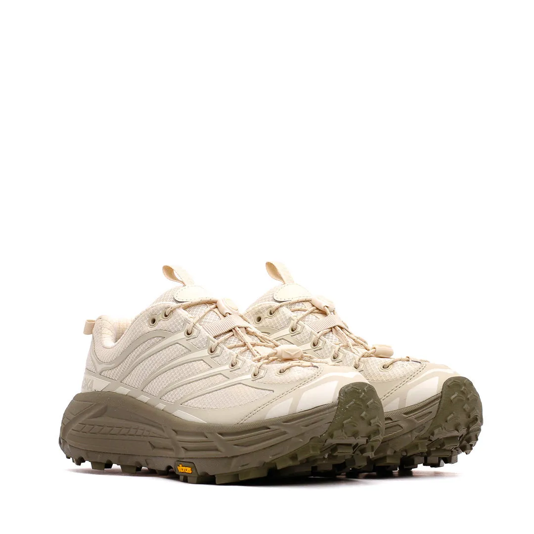 Hoka One One Unisex Mafate Three2 Oat Milk Eucalyptus 1141572-OLY All-Day Comfort Fit