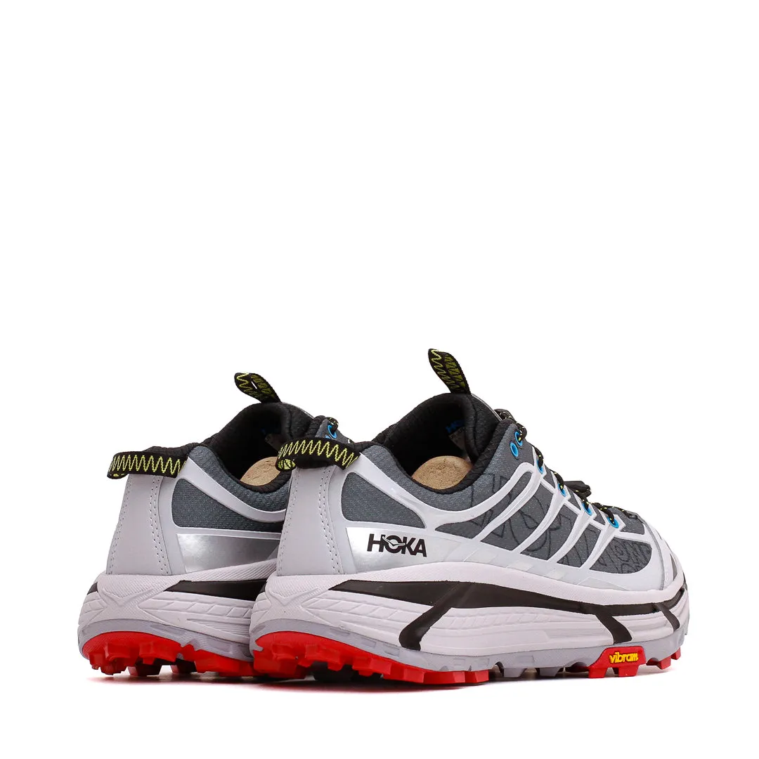 Hoka One One Unisex Mafate Three2 Wordmark Ash Grey Outer Orbit 1175490-ARYT Refined Work Look