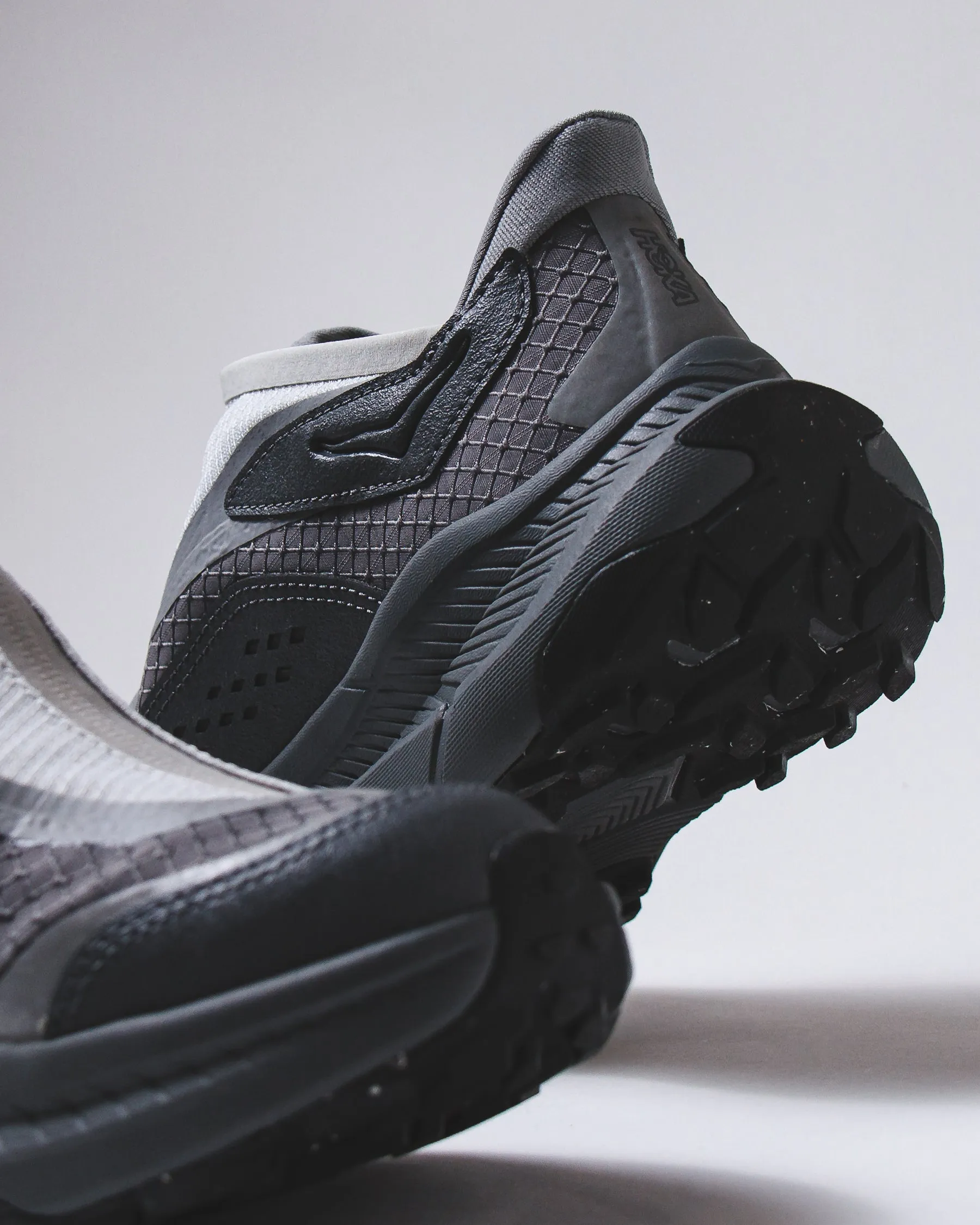 Hoka One One Unisex Project Transport Stardust Satellite Grey 1162850-SSTST Sleek Leather Laced Style