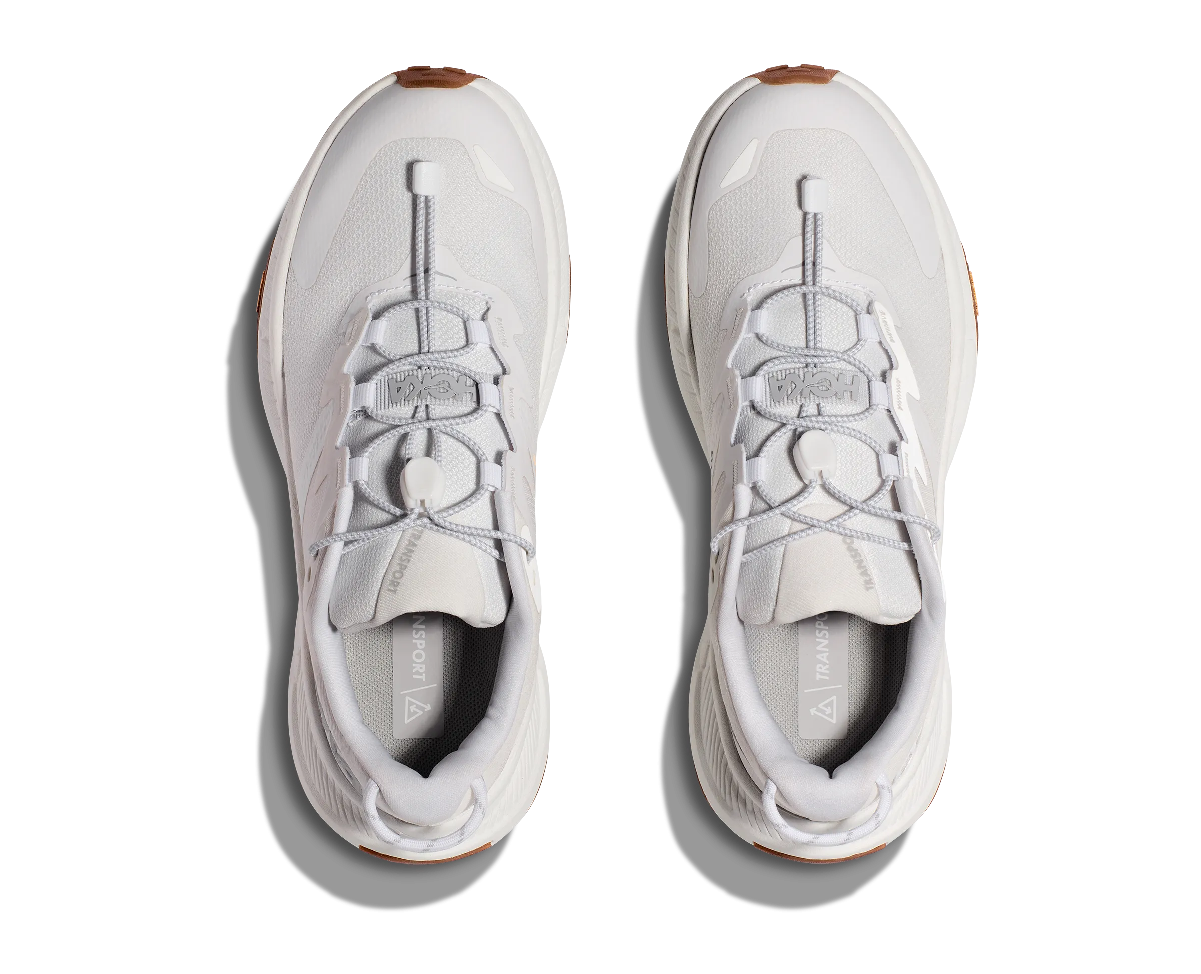 HOKA TRANSPORT WHITE foot - comfort Shock Resistant