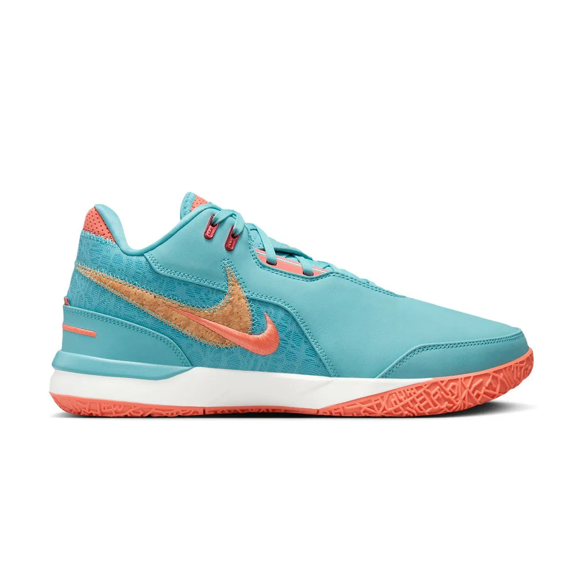 Zoom Lebron Next Gen AMPD EP 'Mineral Blue Light Wild Mango' Custom Feel Airflow Mesh Panels