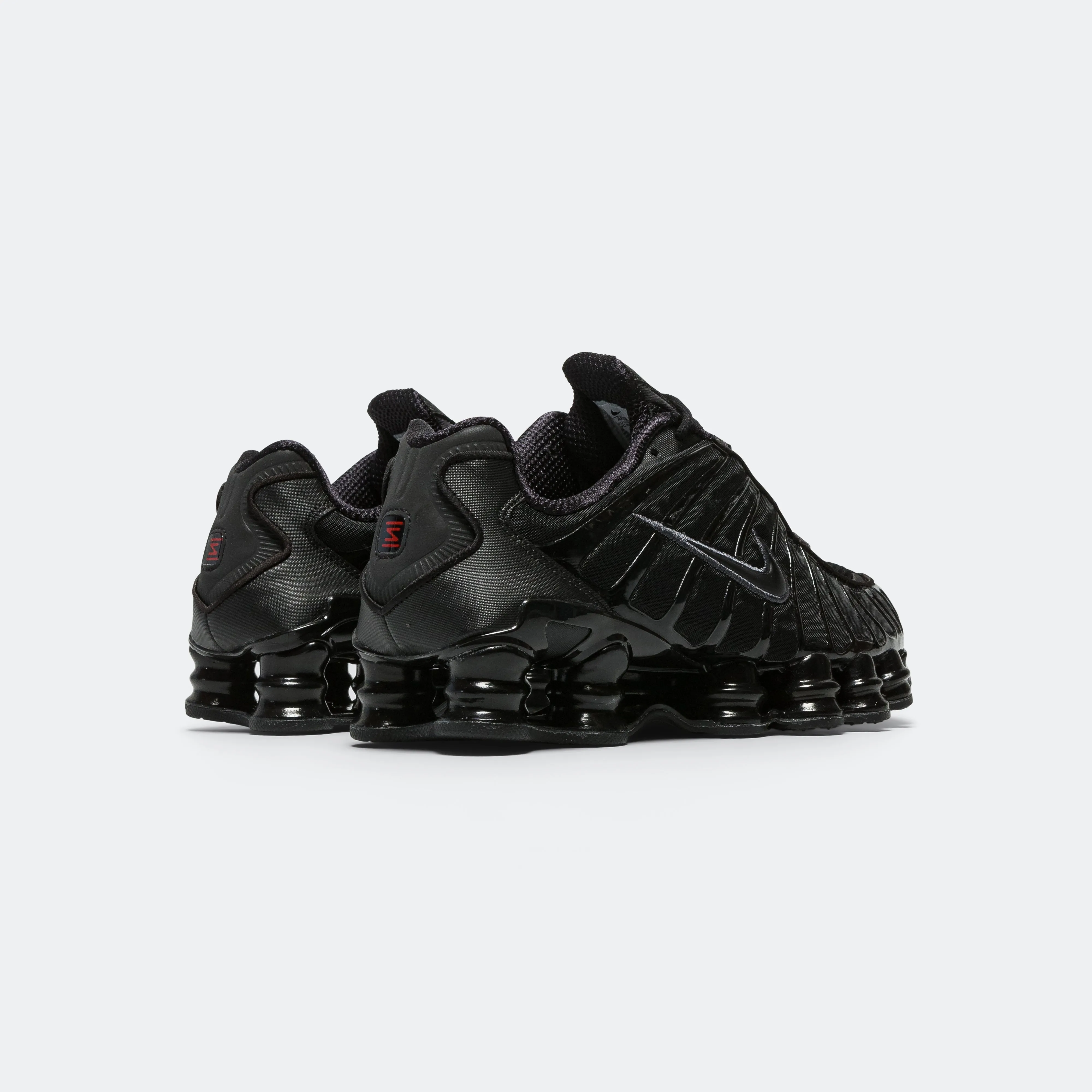 Gym Routine Womens Shox TL - Black/Black-Metallic Hematite-Max Orange