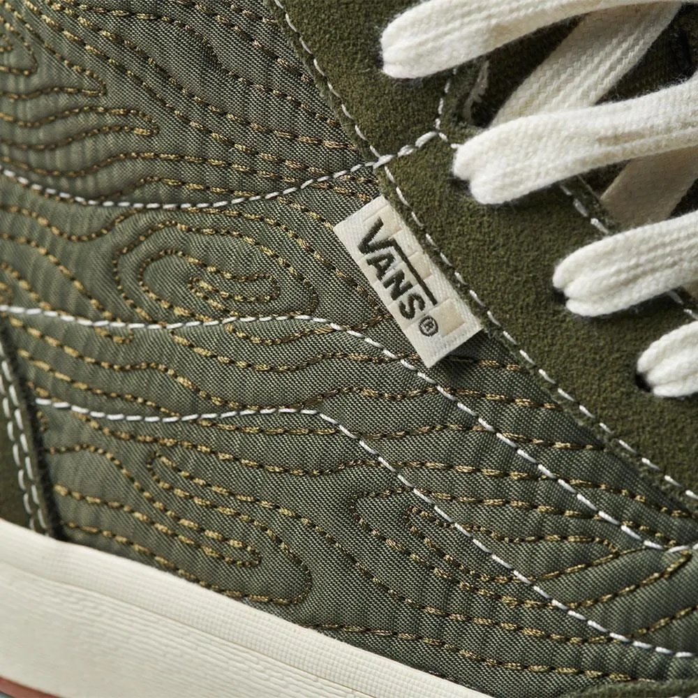 Toe Protection skateboarding Vans The Lizzie Quilted - Graper Leaf