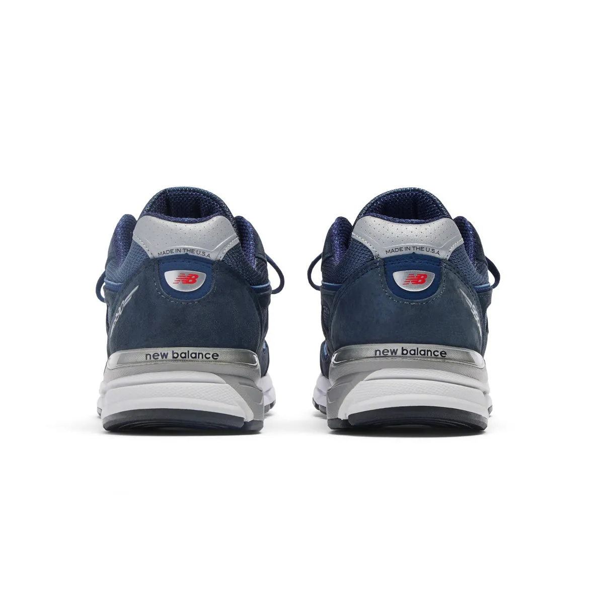Thermoplastic Compound Cross Training Sneakers in USA 990v4 'Navy Silver'