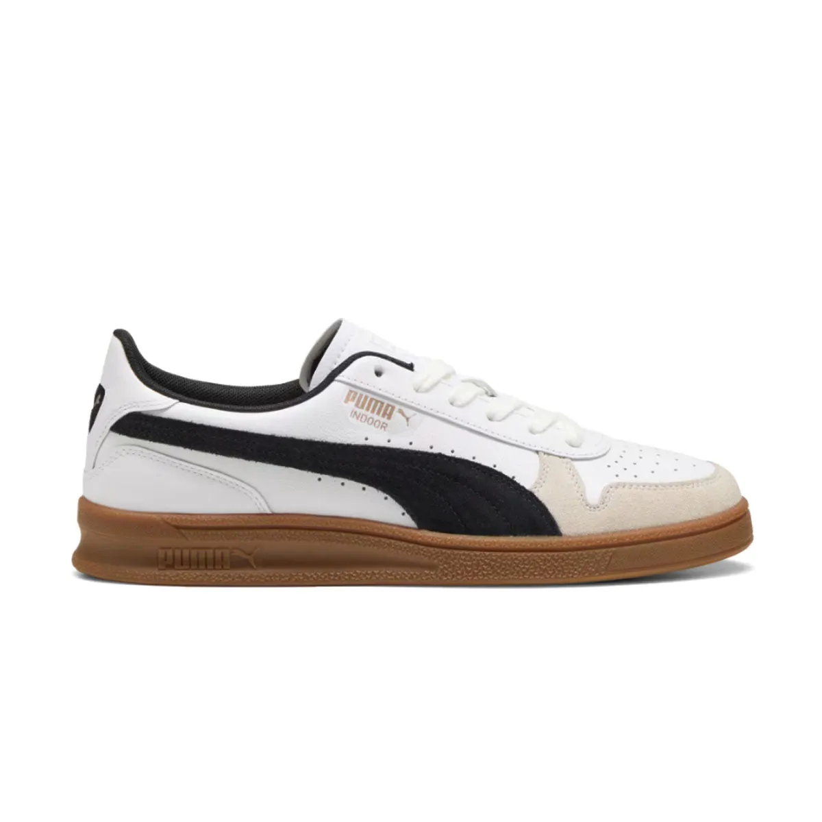 Indoor 'Puma White Black Gum' Anti   Abrasion Cushioned performance