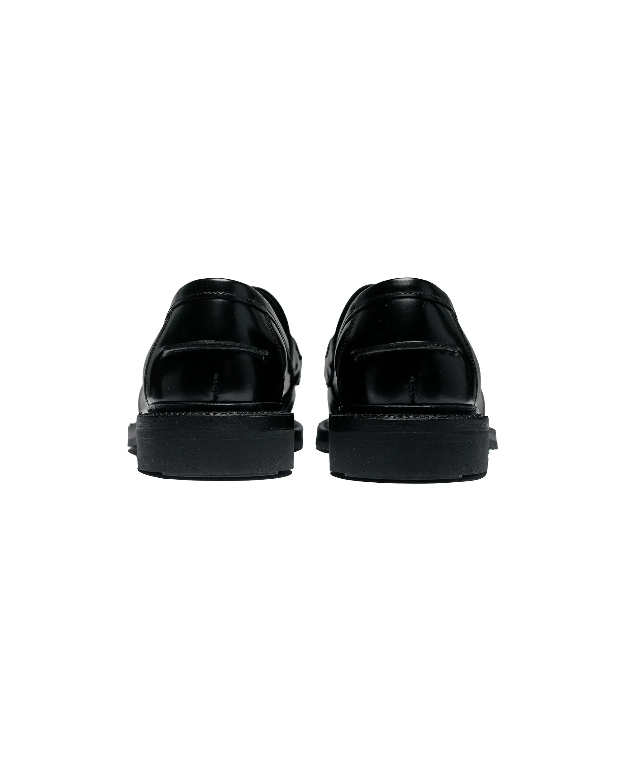 James Coward Sanders Peaceful Beef Roll Loafer Black Bookbinder Leather Comfortable Shoes