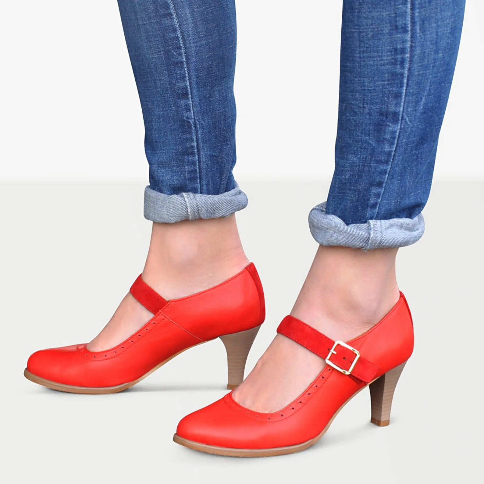 Janis Cone - Mary Jane Heels Reinforced heel Advantageous