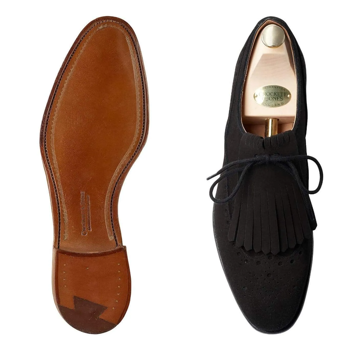 Jessica Black Calf Suede Step In Comfort Minimalist Chic Style