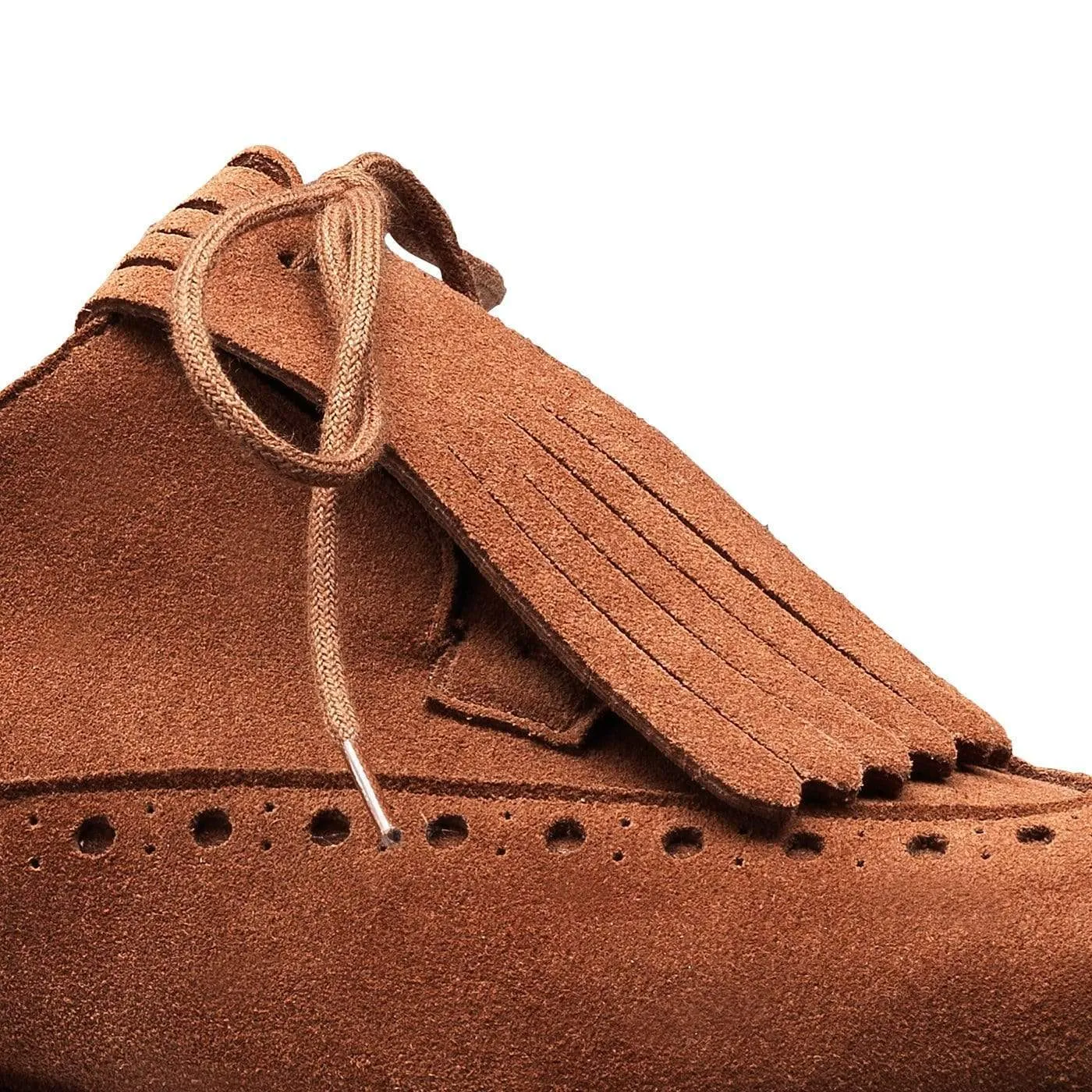 Leather Finish Jessica Polo Brown Calf Suede
