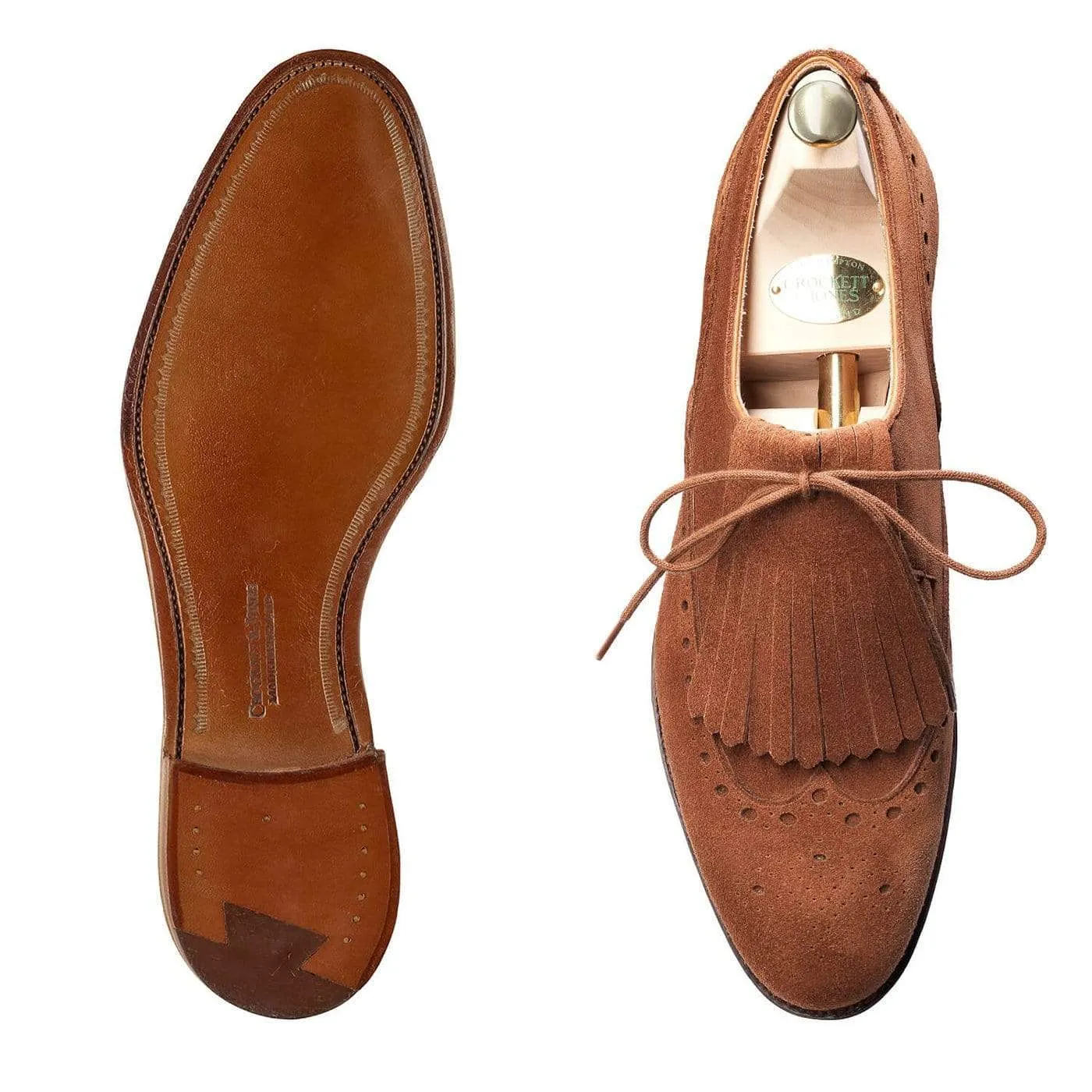 Versatile Look Trend Style Jessica Polo Brown Calf Suede