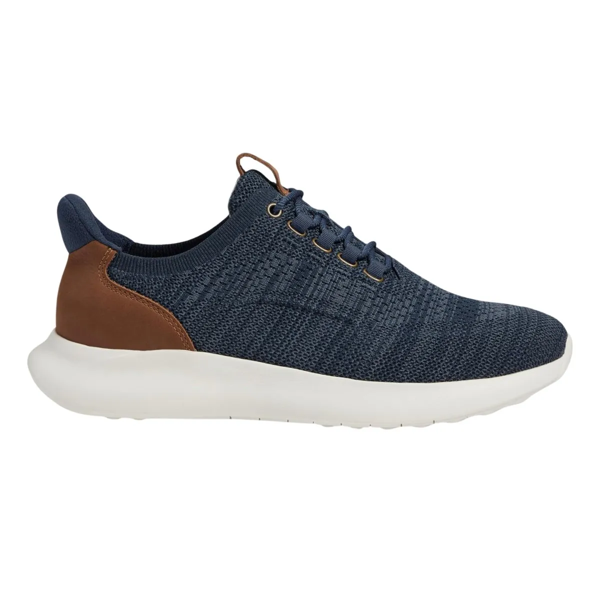 Pet Jog Johnston & Murphy Men's Amherst 2.0 Navy Heathered Knit Oxford