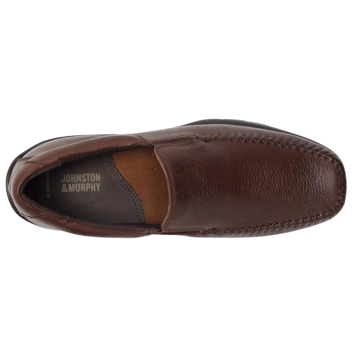 Zip Up Closure Johnston & Murphy Men's Crawfoord Venitian Mahogany Leather