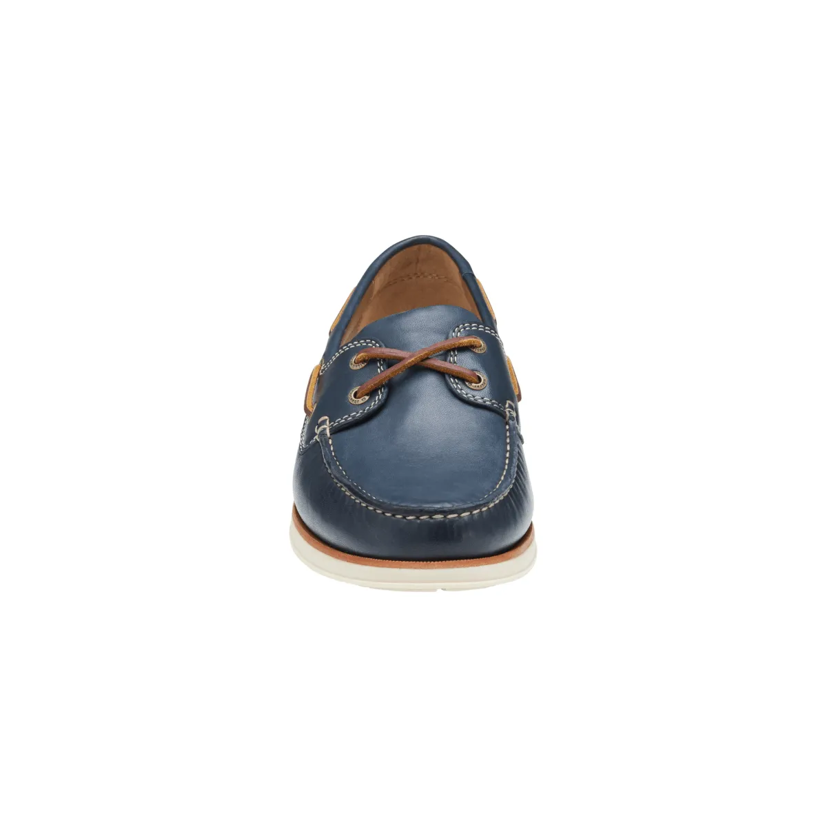 Fast Entry Johnston & Murphy Men's Monaco 2-Eye Boat Shoe Navy Glove Leather