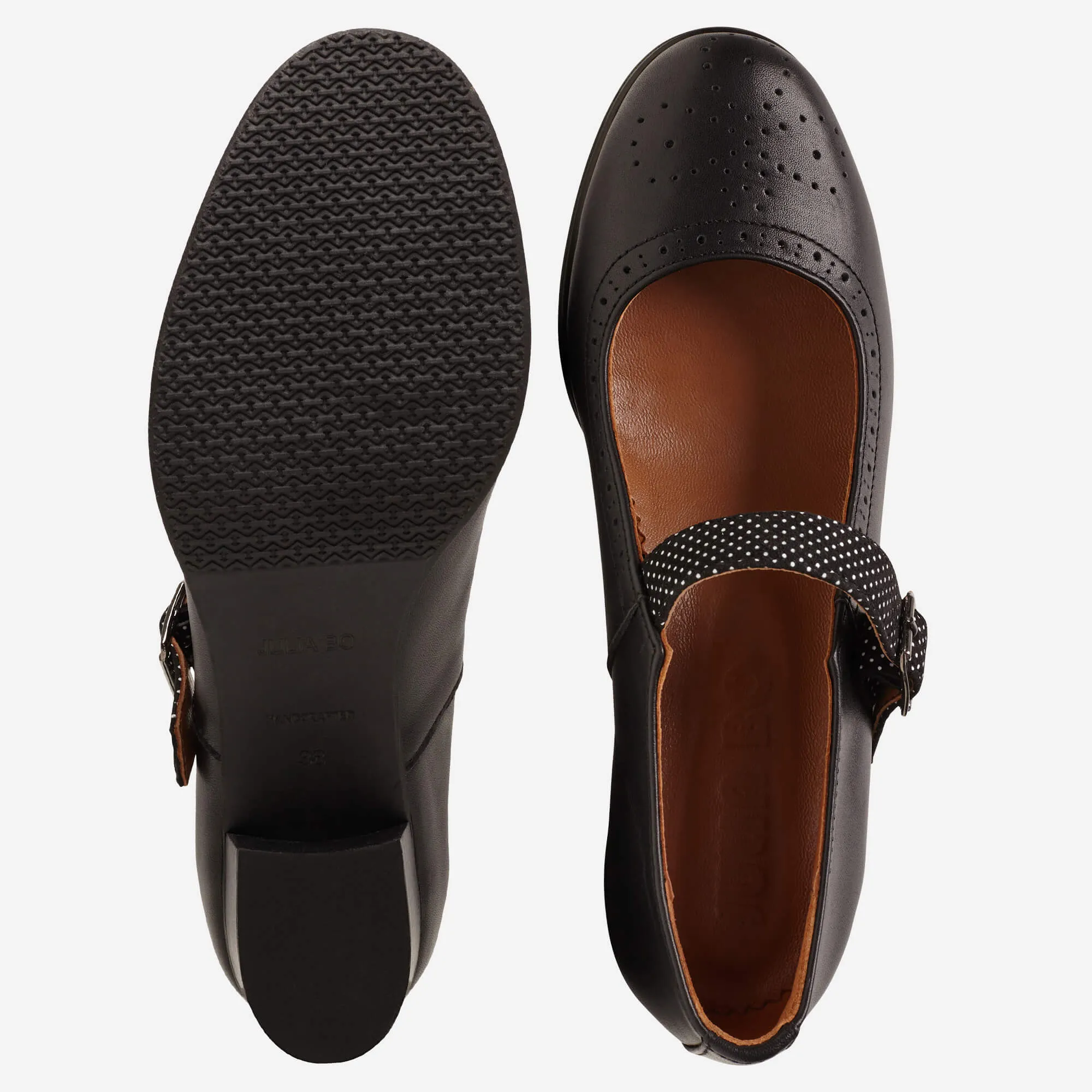 Round Toe Sharp Office Profile Joplin Pumps - Mary Janes