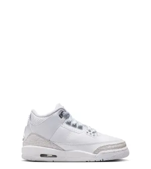 Jordan Air Jordan 3 Retro GS White Metallic Silver Maximum Stability anti - static