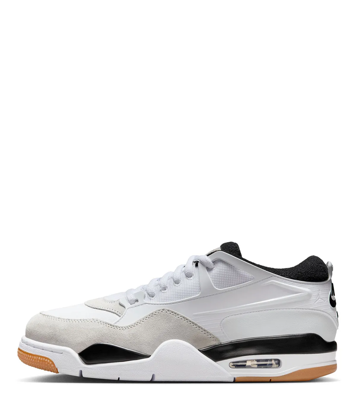 slip - on style Sporty Design Jordan Air Jordan 4 RM White Grey