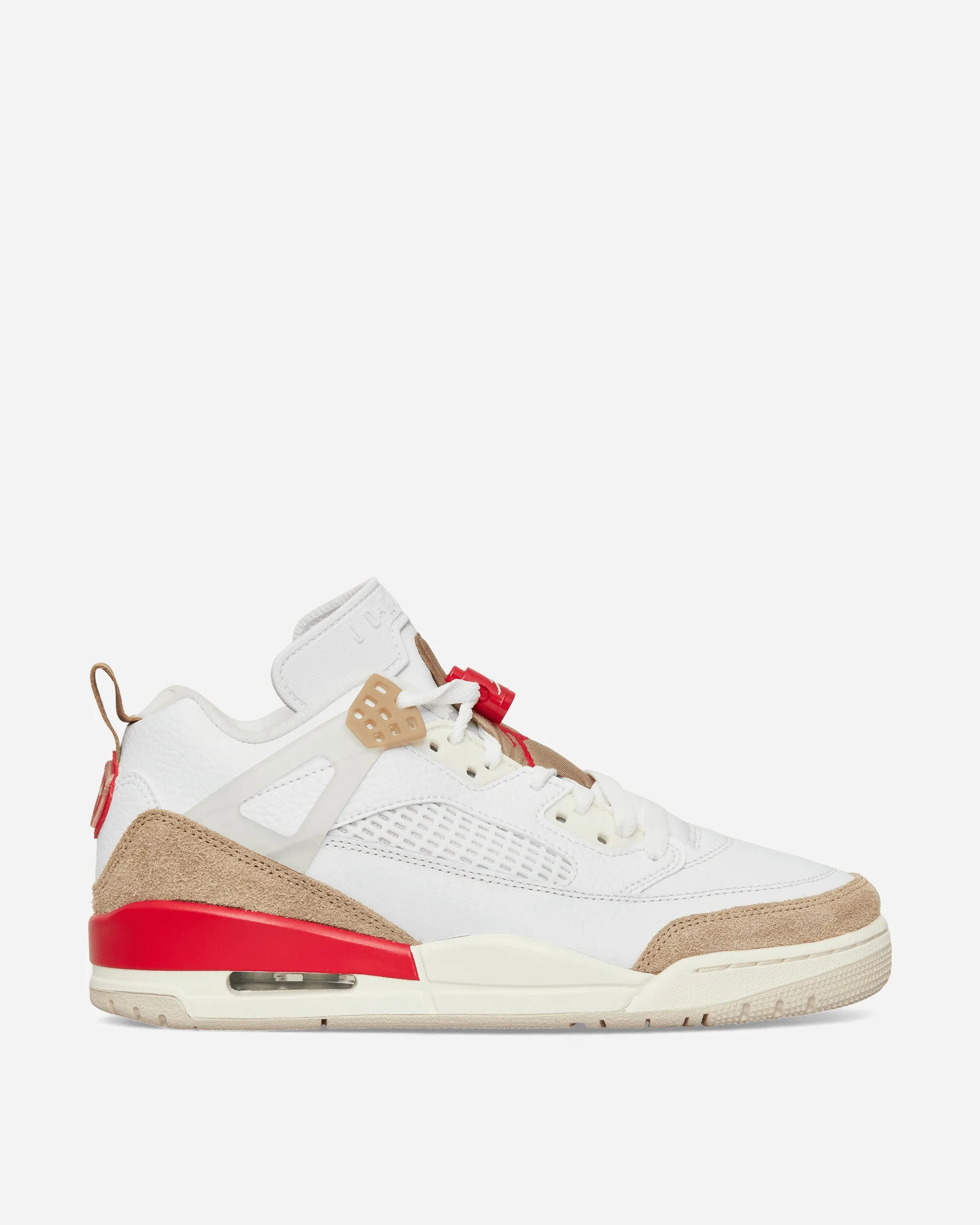 Jordan Spizike Low Sneakers Desert Camo / Sail / Fire Red Travel Must Lined interior