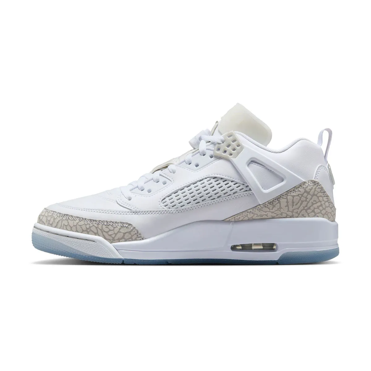 Jordan Spizike Low 'White Light Grey' Track Fit Vegan Material Technology
