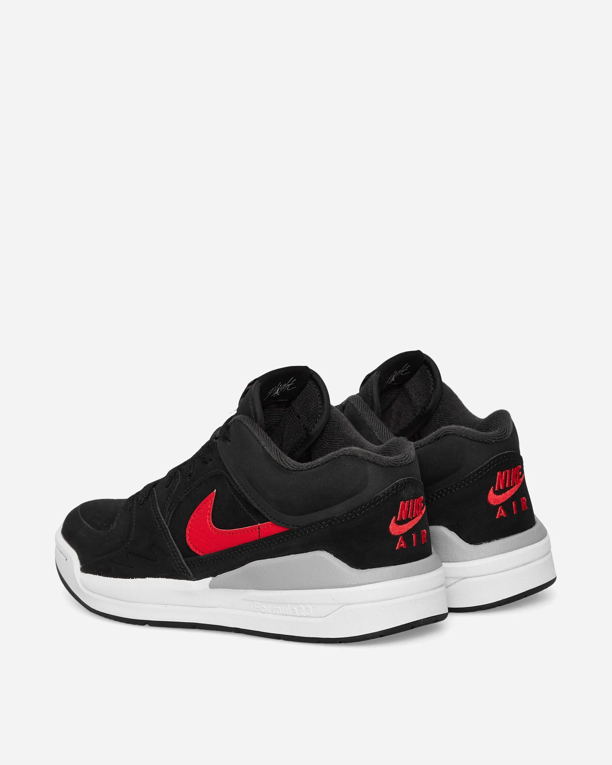 Anti Abrasion Jordan Stadium 90 Sneakers Black / Fire Red