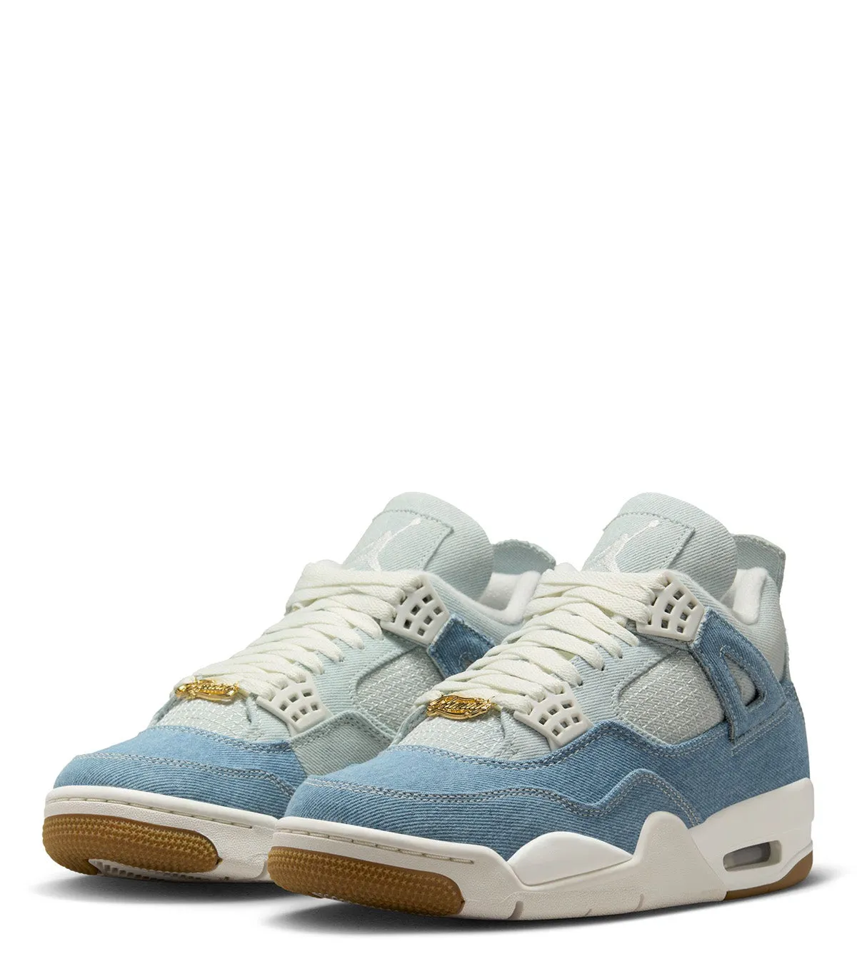 Jordan Women's Air Jordan 4 Retro Blue Denim Fall monogrammed