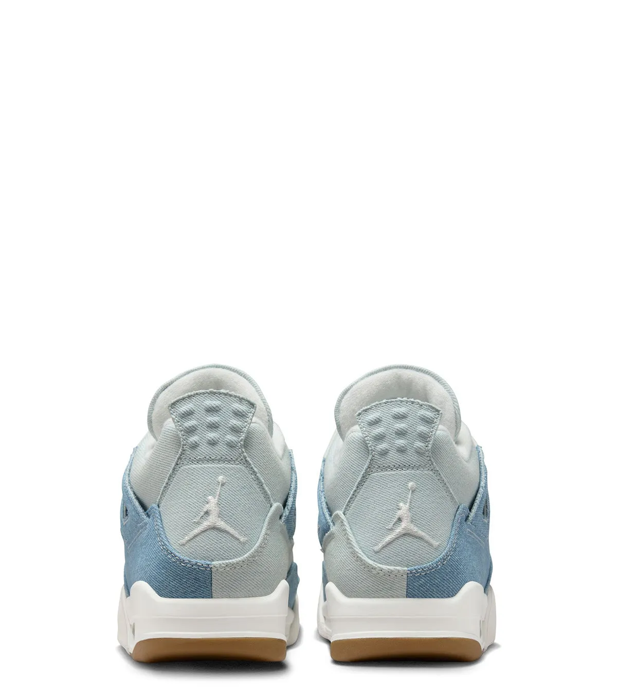 Jordan Women's Air Jordan 4 Retro Blue Denim Casual Touch waterproof leather