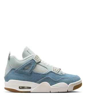 Jordan Women's Air Jordan 4 Retro Blue Denim therapeutic - benefit - level