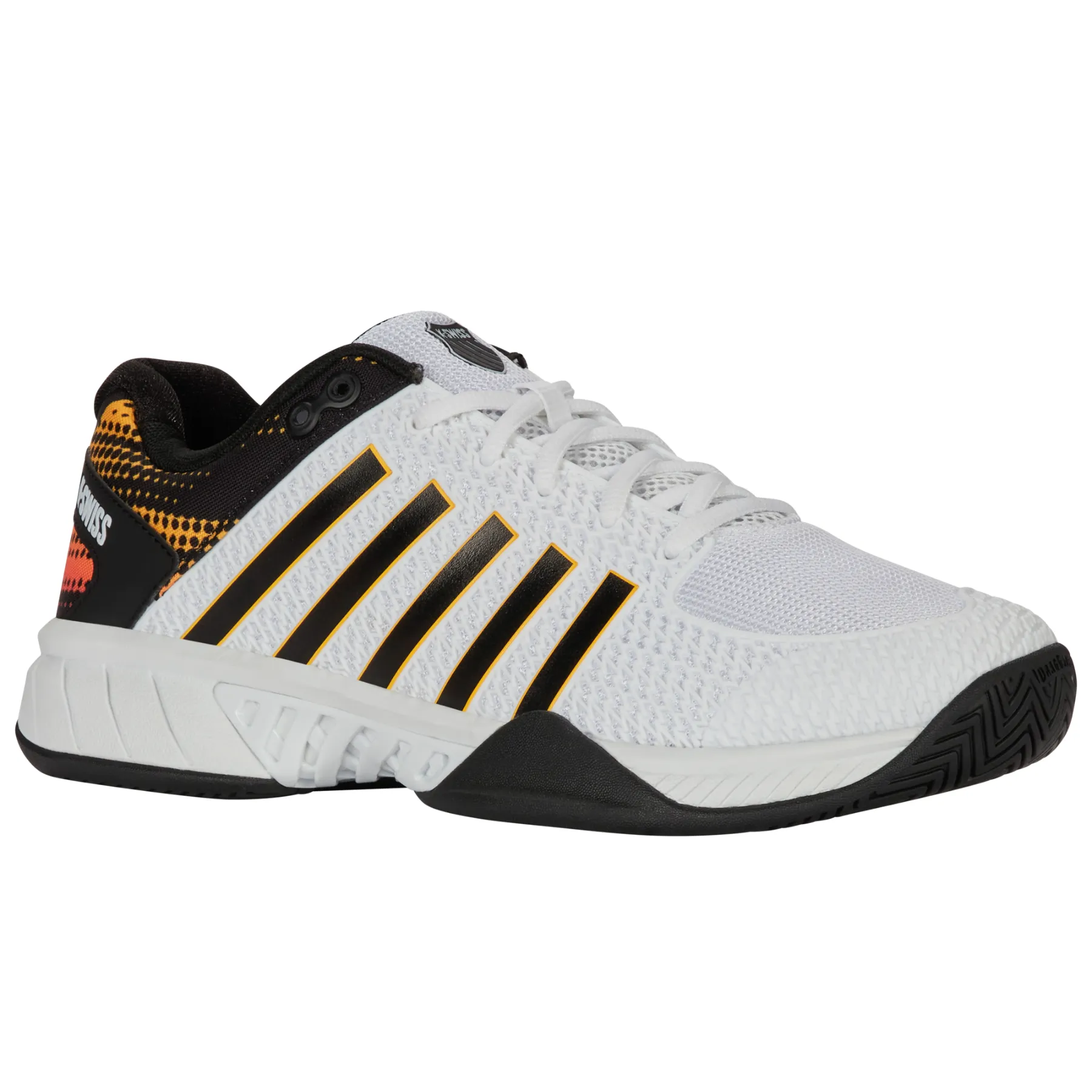 Sport Comfort K Swiss Express Light All Court Mens Pickleball Shoes - White / Daffodil