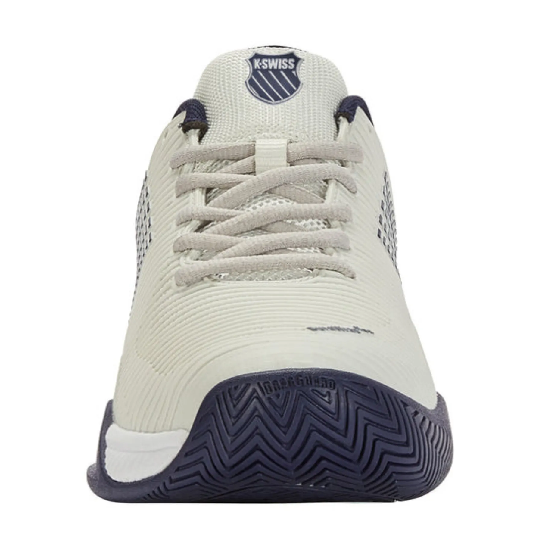 Lace System K Swiss Hypercourt Express 2-2E WIDE MenTennis Shoes - Gray/White/Peacoat