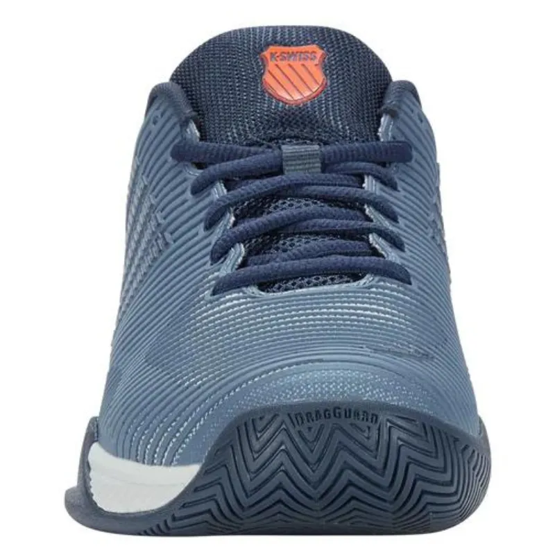 K Swiss Hypercourt Express 2 AC Mens Tennis Shoes - Winward Orion Blue / Scarlet Ibis All weather Ergonomic Design