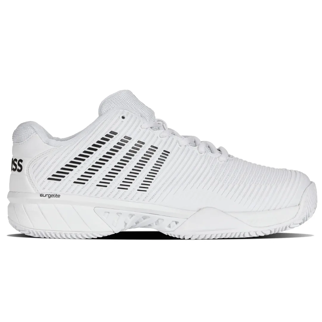 Street Activity Responsive Feel K Swiss Hypercourt Express 2 HB Men Tennis Shoes - White/Black