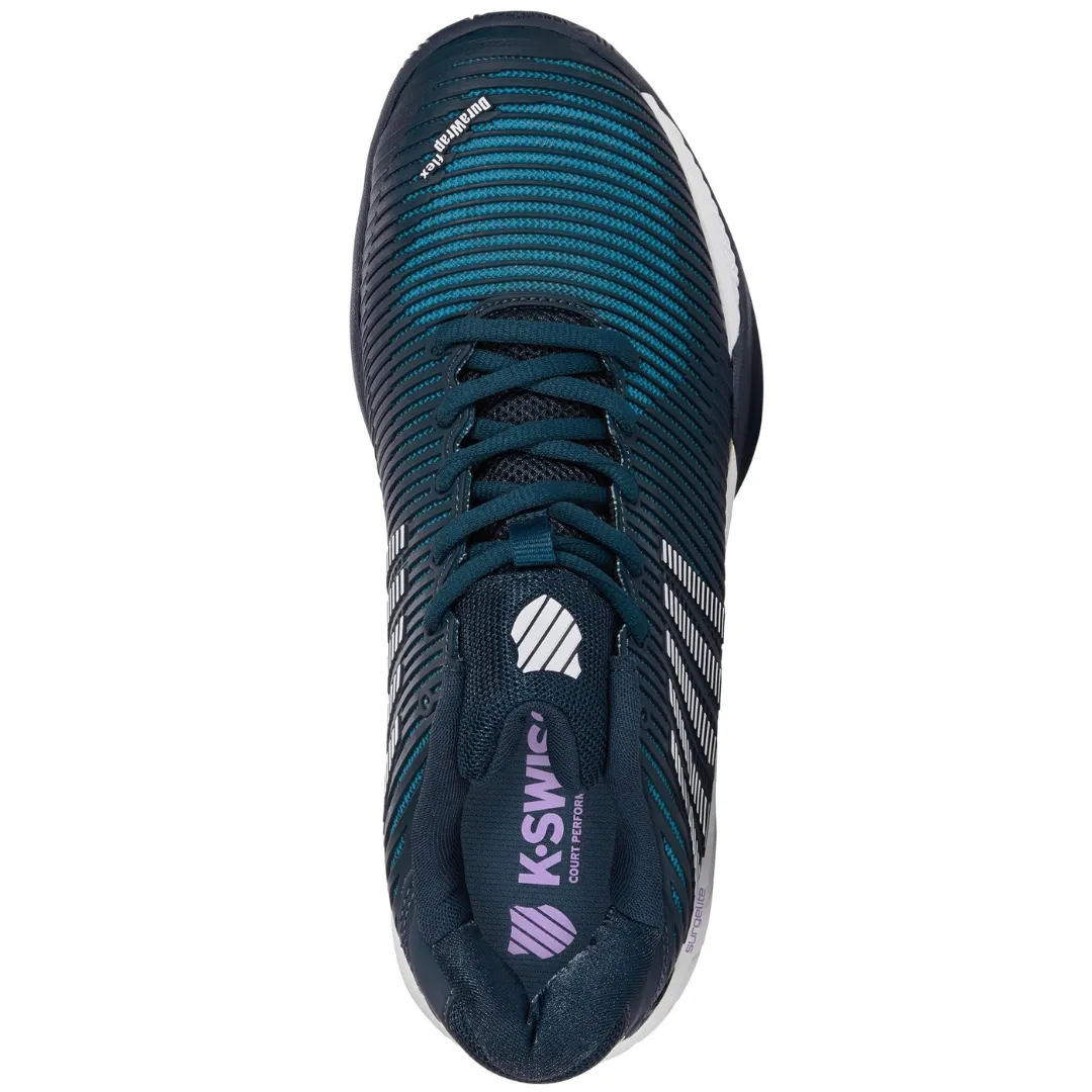 K Swiss Hypercourt Express  AC Men Tennis Shoes  - Reflecting Pond/White Slip Resistant Flex Fit