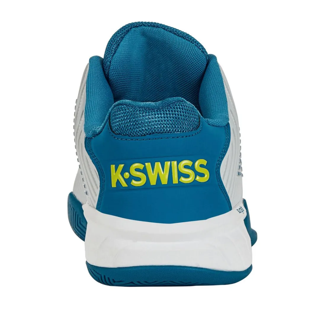 Shock absorption K Swiss Hypercourt Express AC Mens Tennis Shoes - White / Blue