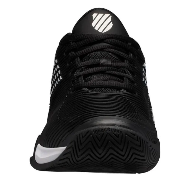 Grippy Tread Arch support K Swiss Hypercourt Supreme AC Tennis Shoes - Black / White