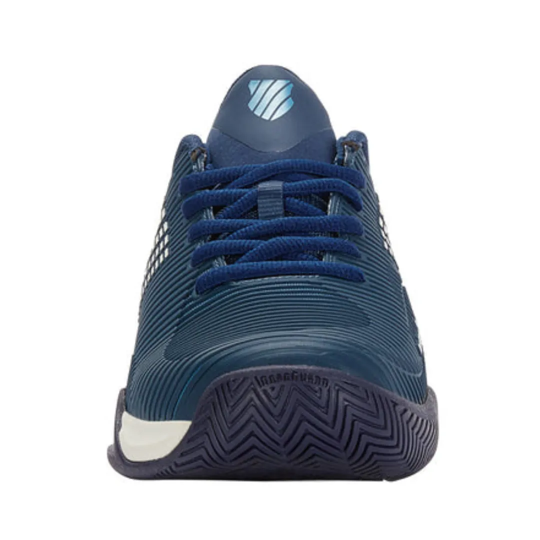 Performance Mesh Sweat Free K Swiss Hypercourt Supreme Blue Opal /Blanc De Blanc /Lollipop Men Tennis Shoes