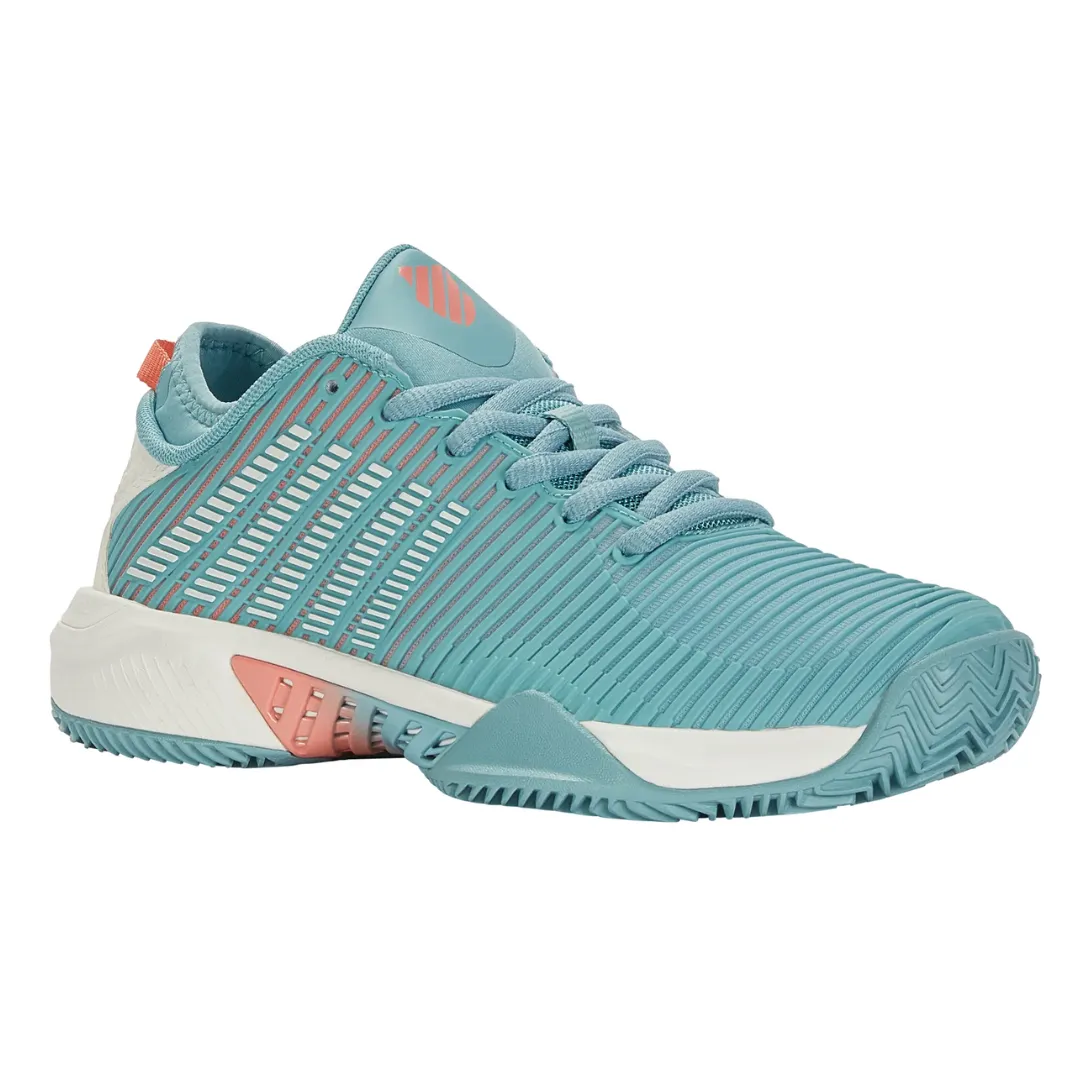 Daily Motion K Swiss Hypercourt Supreme HB Nile Blue/Blanc de Blanc/Desert Flower Women Tennis Shoes