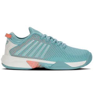 Arch support Foot Protection K Swiss Hypercourt Supreme Women Tennis Shoes - Nile Blue/Blanc De Blanc/Desert Flower