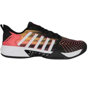 K-Swiss Pickleball Supreme Mens Shoe - Black/Dubarry warm weather Motion control